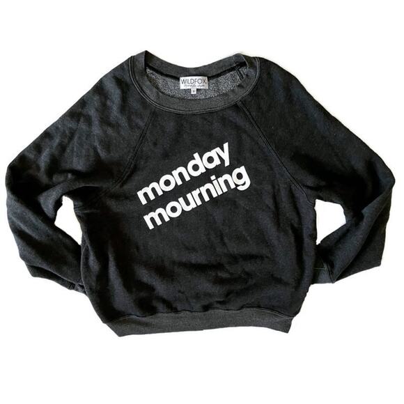 Wildfox Monday Mourning Sommers Sweatshirt - Picture 4 of 6
